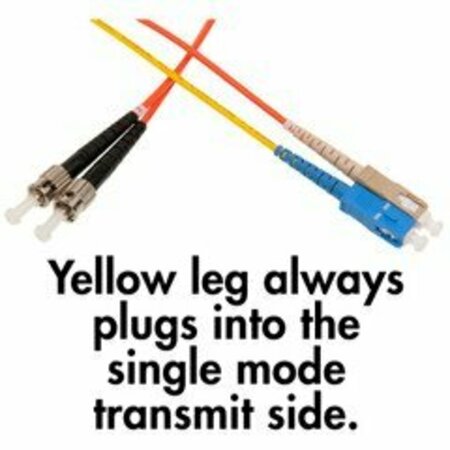 SWE-TECH 3C Mode Conditioning Cable SC / ST, OM1 Multimode, 62.5/125, 3 meter FWTSCST-12103